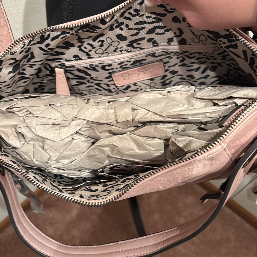 Jessica Simpson Powder Blush Roxanne Satchel - Picture 6 of 9